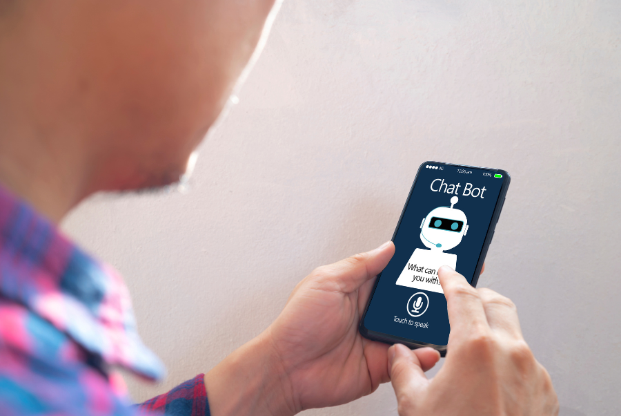 Simple chatbot interface designed for local Lorton businesses
