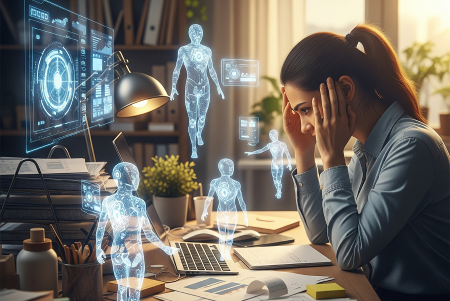 AI agents helping small business owner in Lorton VA manage tasks