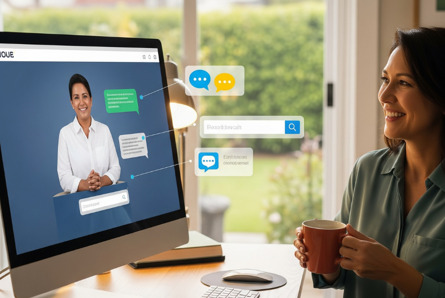 Chatbot Agent in action in Lorton VA