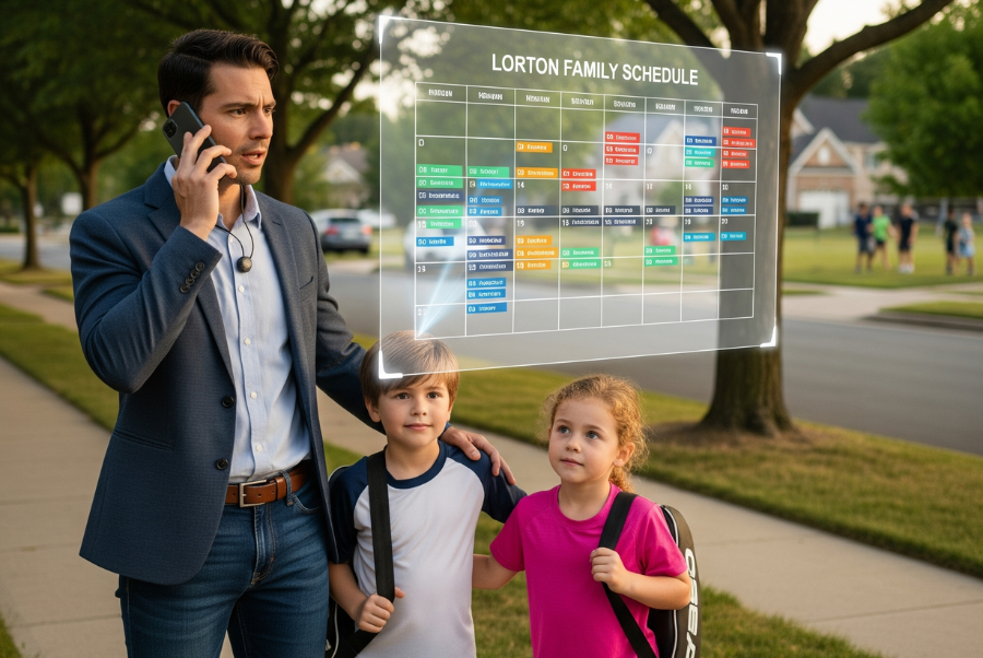 AI scheduling daily life for busy families in Lorton