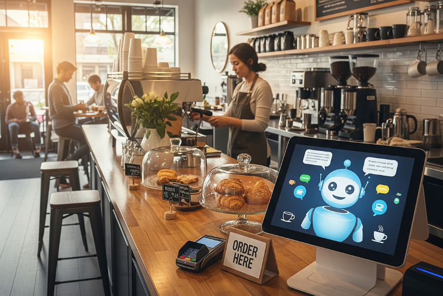 Intelligent AI Agents : chatbot for customer service in Lorton VA coffee shop