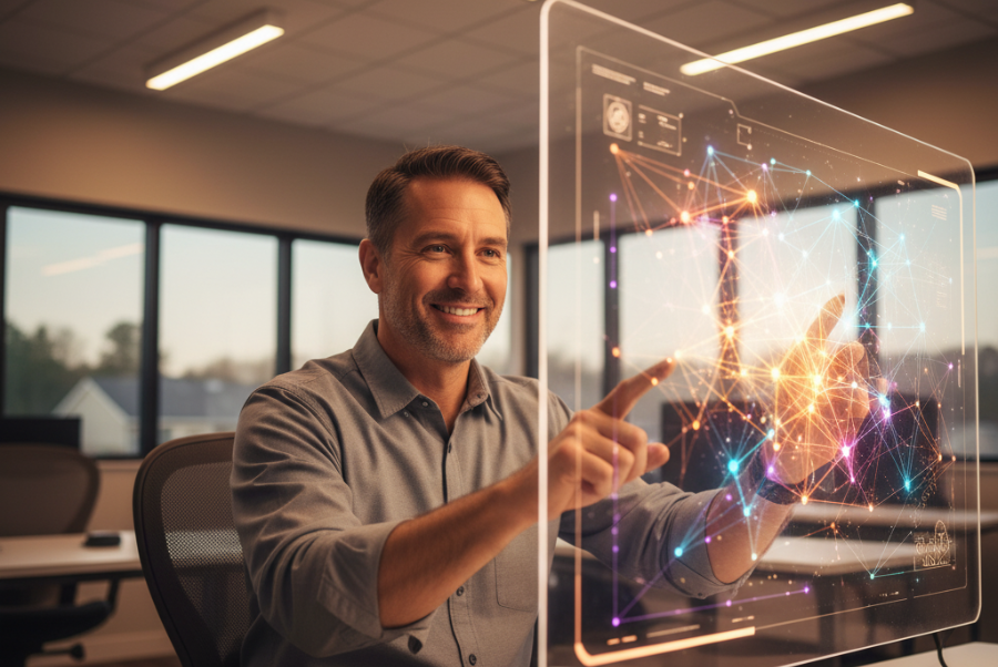 Local business owner in Lorton VA using AI neural network training system