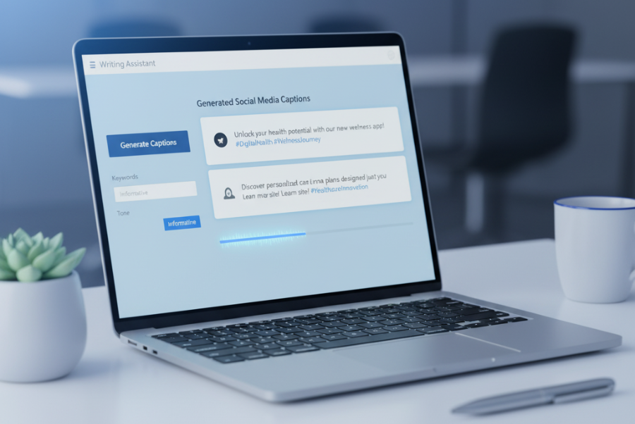 AI content generator helping Alexandria VA businesses create posts