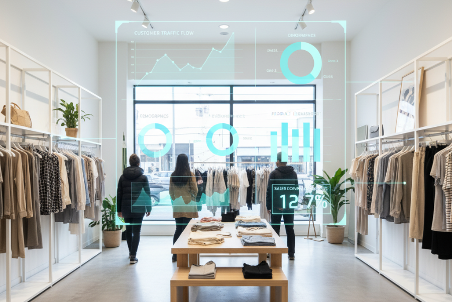 Engagement metrics for Lorton VA retail content showing clicks and user interactions