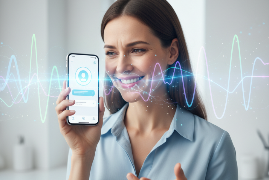 Customer using natural language AI chatbot that understands speech patterns