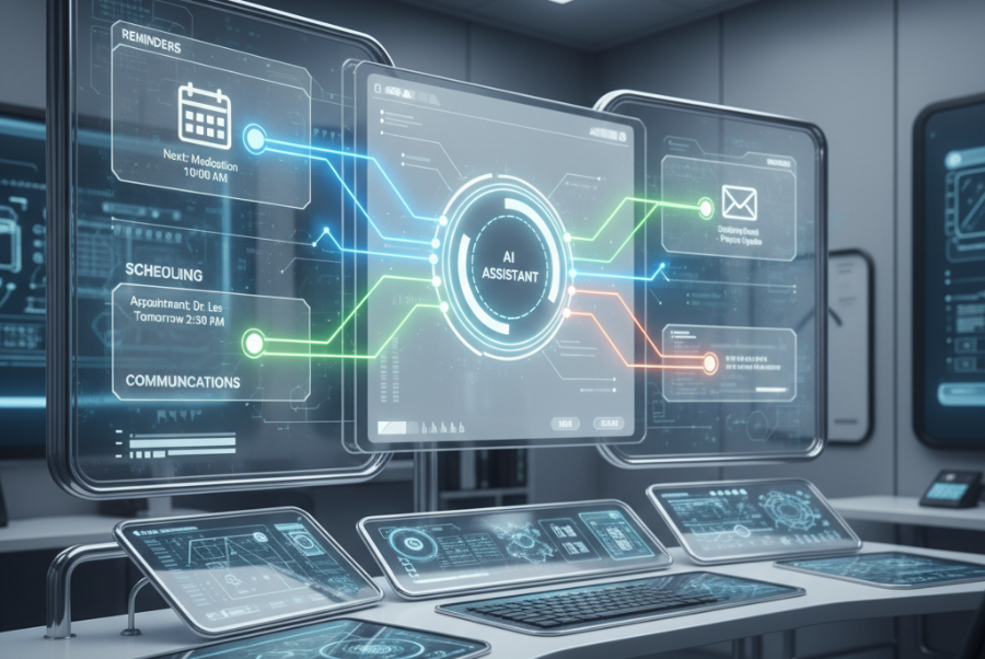 AI agent showing automated workflow tasks for Lorton VA businesses