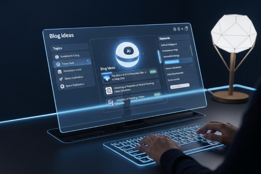 ai content refinement tool generating blog ideas for lorton va businesses